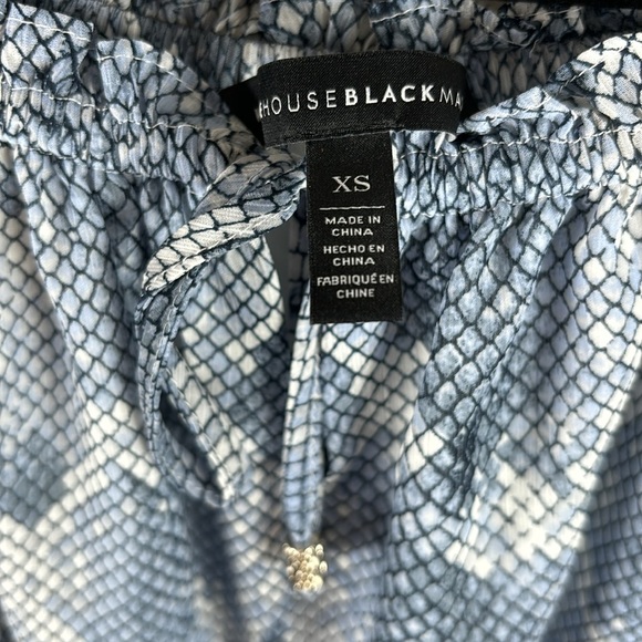 White House Black Market 3Q Snake Print Hi Lo Boho - Picture 6 of 9